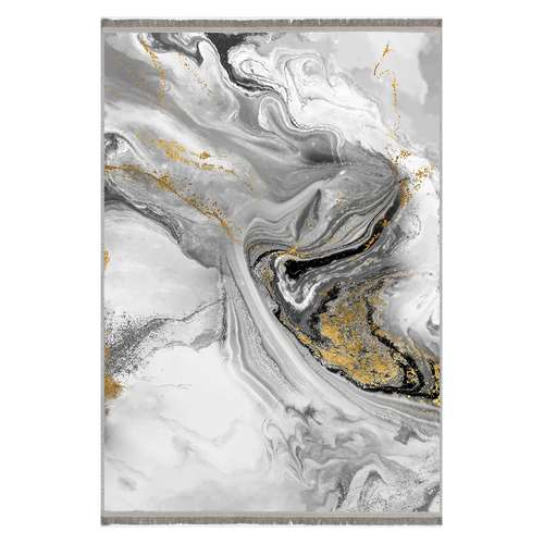 فرش ماشینی مدما مدل دهلیز کد 1018 زمینه طوسی