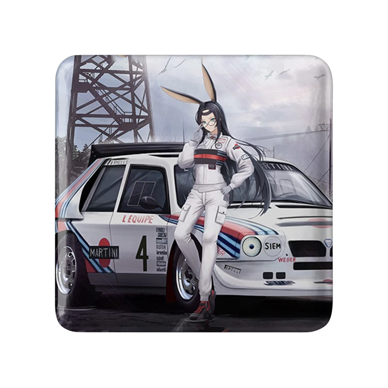 مگنت خندالو طرح بازی آزور لین (Azur Lane) مدل مربعی کد 34240