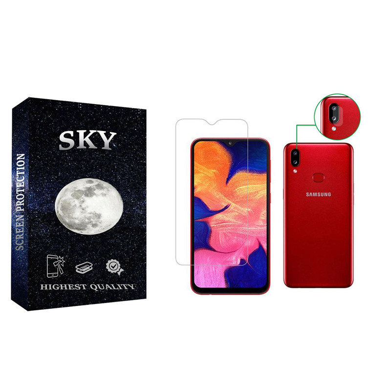 محافظ صفحه نمایش اسکای مدل SDHK-01 مناسب برای گوشی موبایل سامسونگ Galaxy A10s به همراه محافظ لنز دوربین