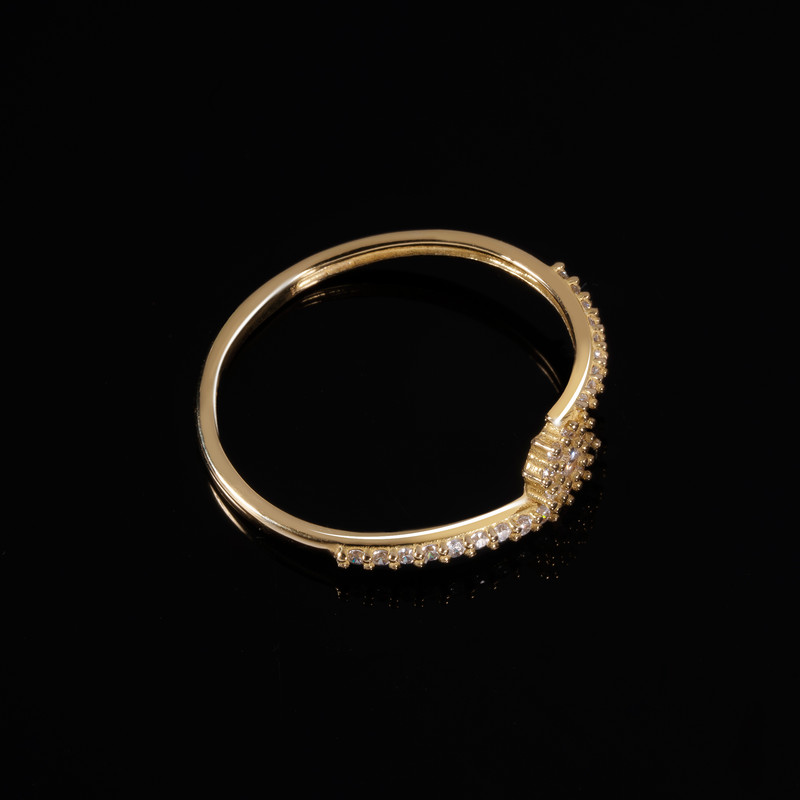 انگشتر طلا 18 عیار زنانه جواهری سون مدل 3218