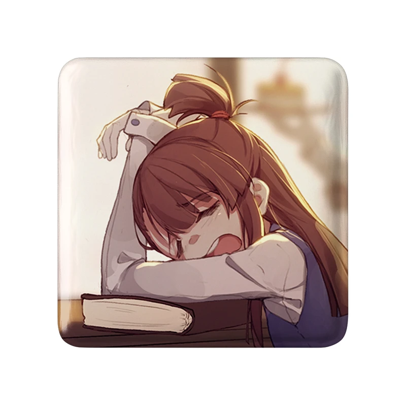 مگنت خندالو طرح اکو انیمه جادوگران کوچک Little Witch Academia  مدل مربعی کد 22876