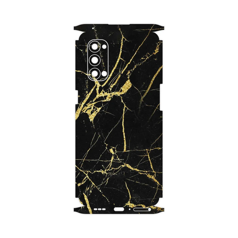 برچسب پوششی ماهوت مدل Graphite_Gold_Marble-FullSkin مناسب برای گوشی موبایل اپو Reno4 Pro 5G