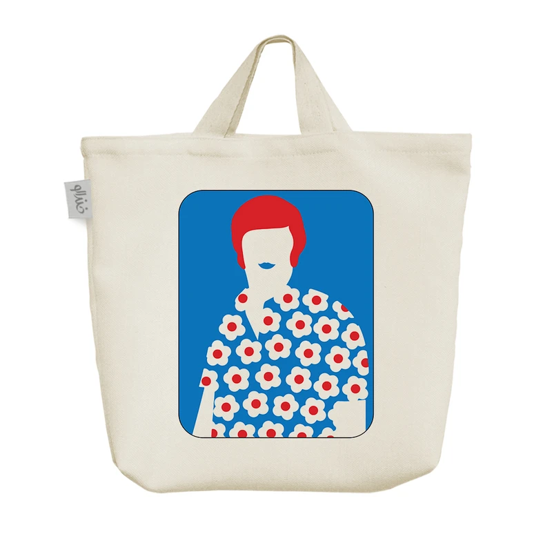 ساک خرید خندالو مدل پیراهن گل گلی کد 7454