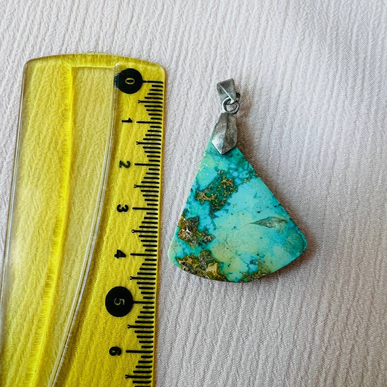 آویز گردنبند نقره زنانه مدل فیروزه نیشابور