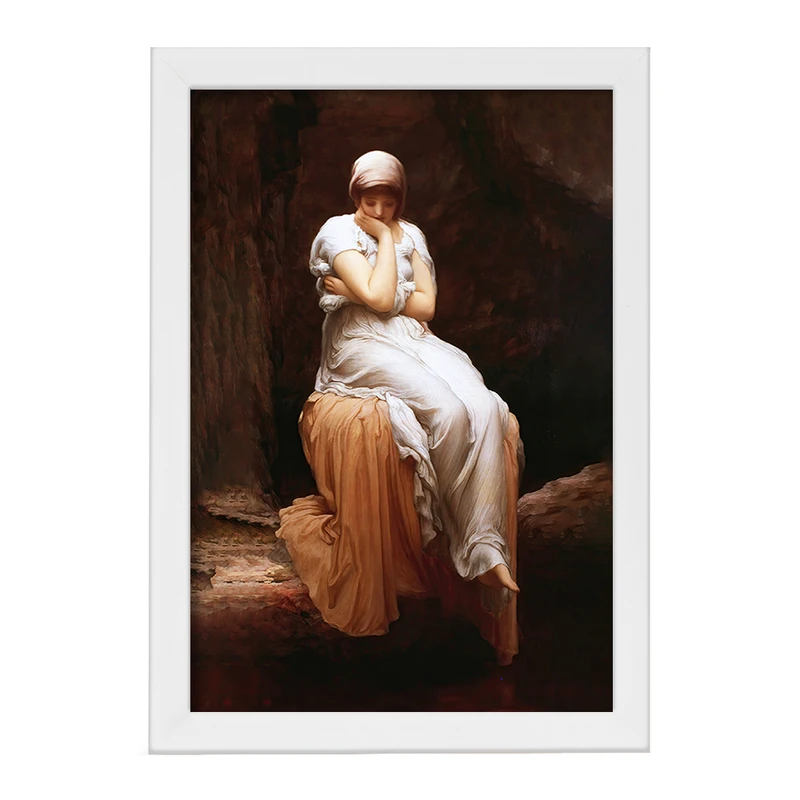 تابلو خندالو مدل نقاشی تنهایی اثر فردریک لیتون کد F12264