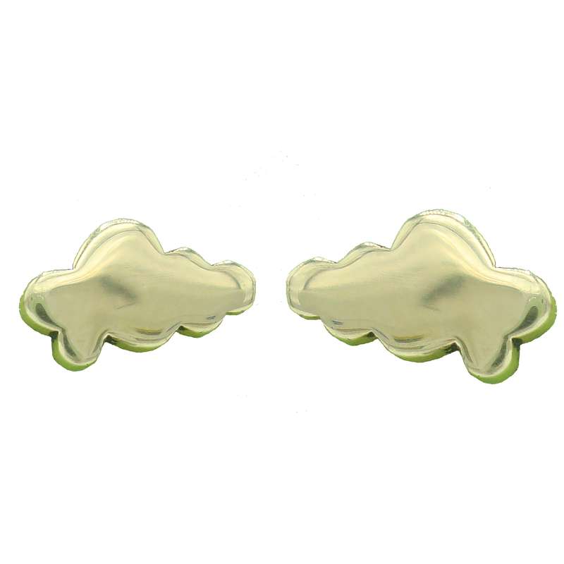 گوشواره دخترانه مدل ابر برنجی