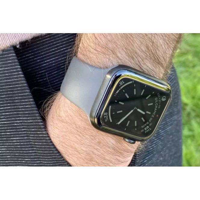 ساعت هوشمند اپل واچ سری 5 مدل 44m Aluminum Case Black Sport Silicon Band -  - 26