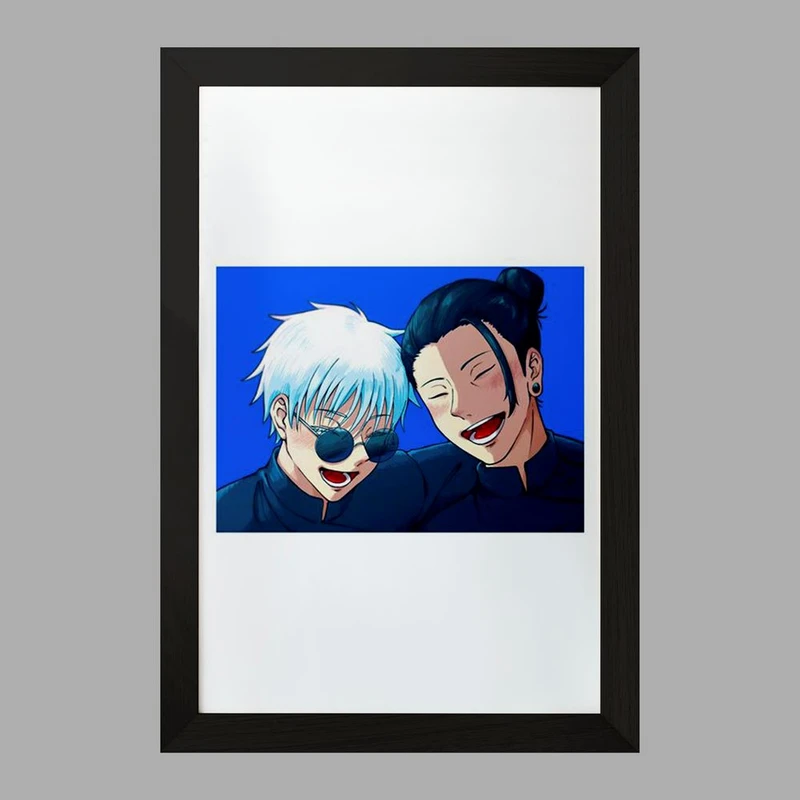 تابلو خندالو مدل گتو و گوجو ساتورو انیمه جوجوتسو کایزن Jujutsu Kaisen کد 30180