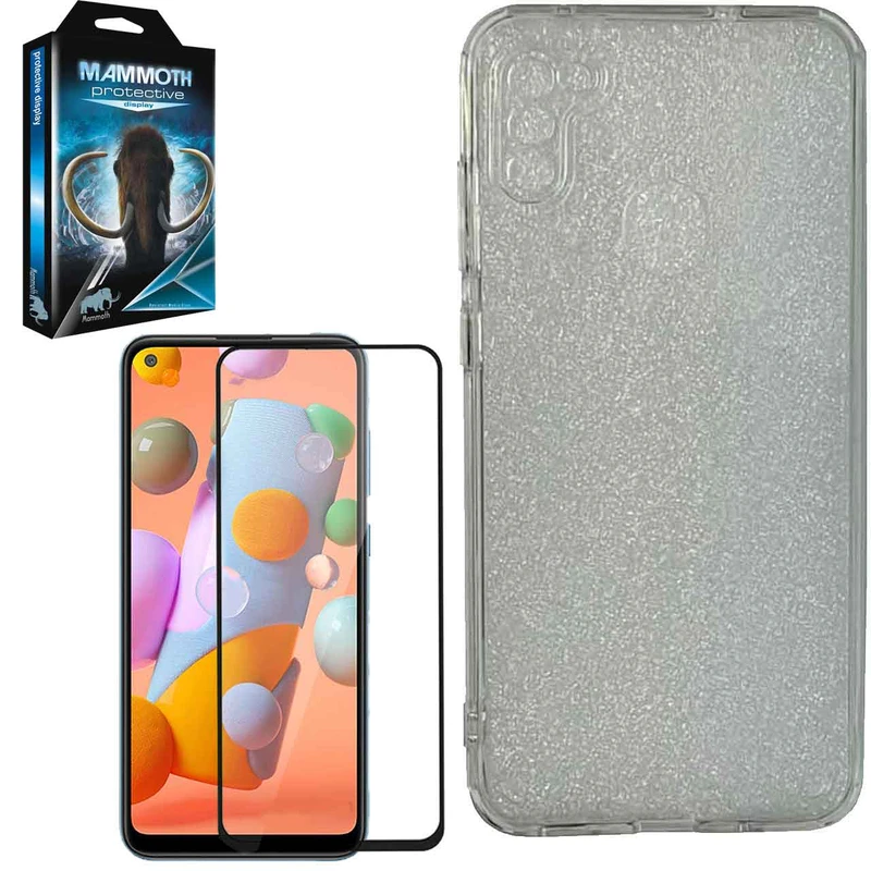 کاور ماموت مدل لنز برشی مناسب برای گوشی موبایل سامسونگ Galaxy A11 به همراه محافظ صفحه نمایش