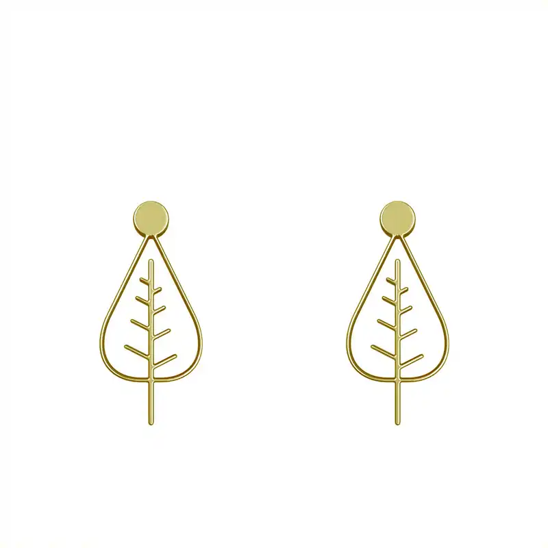 گوشواره طلا 18 عیار زنانه مدوپد مدل درخت کد GA1-15842