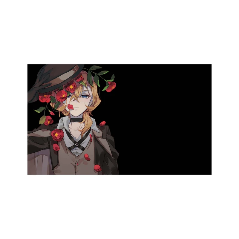 استیکر لپ تاپ و موبایل مدل انیمه طرح سگ‌های ولگرد بانگو چویا ناکاهارا Bungo Stray Dogs Chuya Nakahara کد 3207