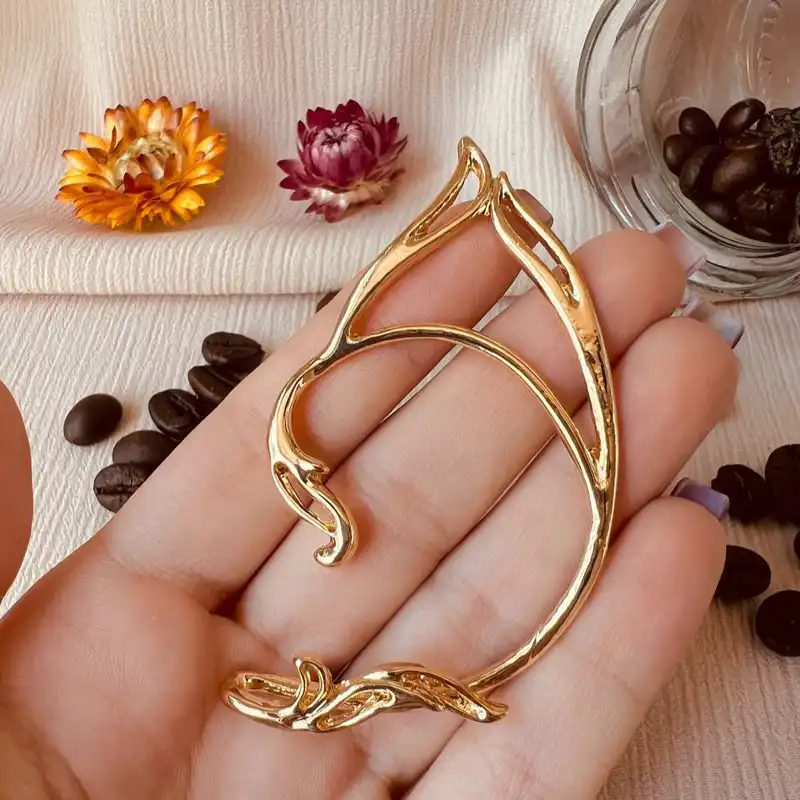 پیرسینگ گوش مدل ایرکاف اِلف طرح برگ