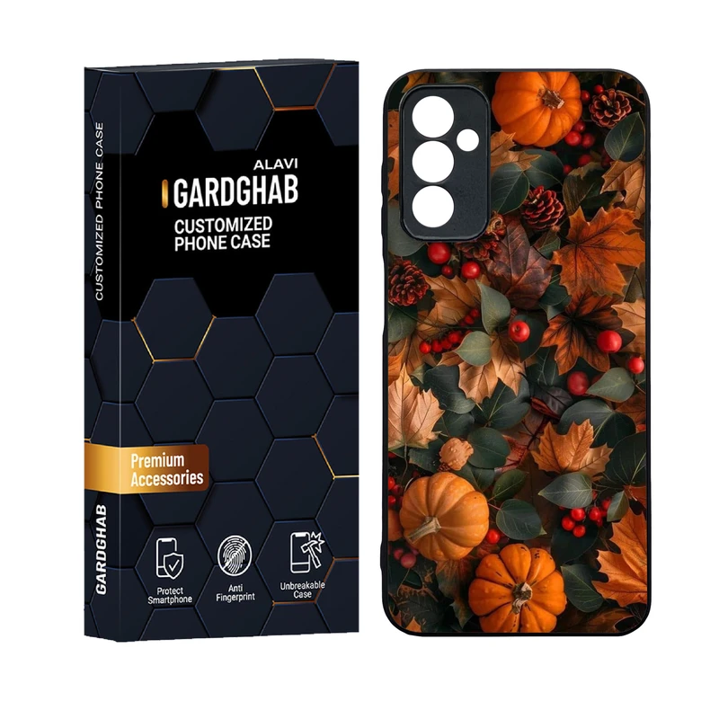 کاور گارد قاب علوی دورژله ای پشت گلس مدل هنری مناسب برای گوشی موبایل سامسونگ Galaxy F13