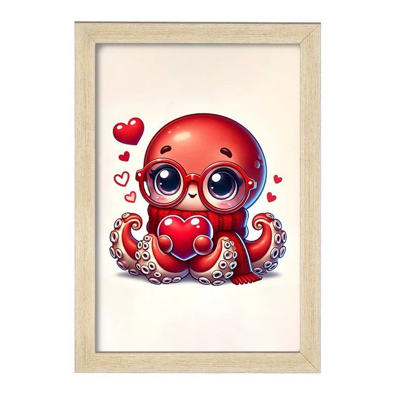 تابلو خندالو مدل هشت پا بامزه کد F11726