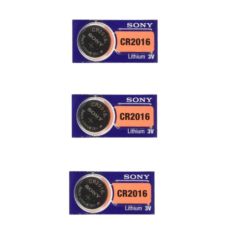 باتری سکه ای سونی مدل CR2016 بسته 3 عددی 
