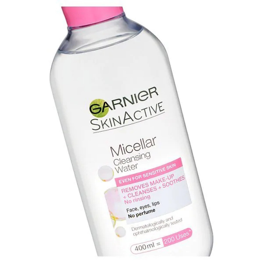 آب پاک کننده آرایش صورت گارنیه مدل Micellar حجم 400 میلی لیتر آب پاک کننده آرایش صورت گارنیه مدل Micellar حجم 400 میلی لیتر