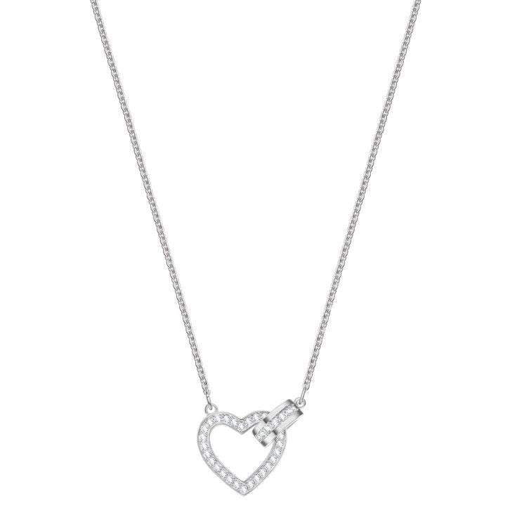 گردنبند نقره زنانه قیراط طرح قلب کد GH4191