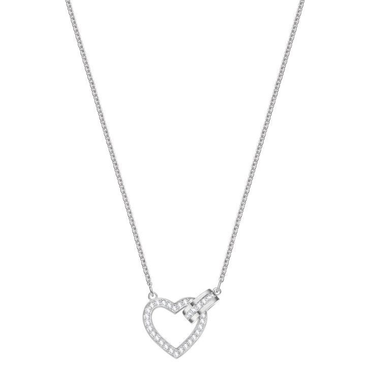 گردنبند نقره زنانه قیراط طرح قلب کد GH4191