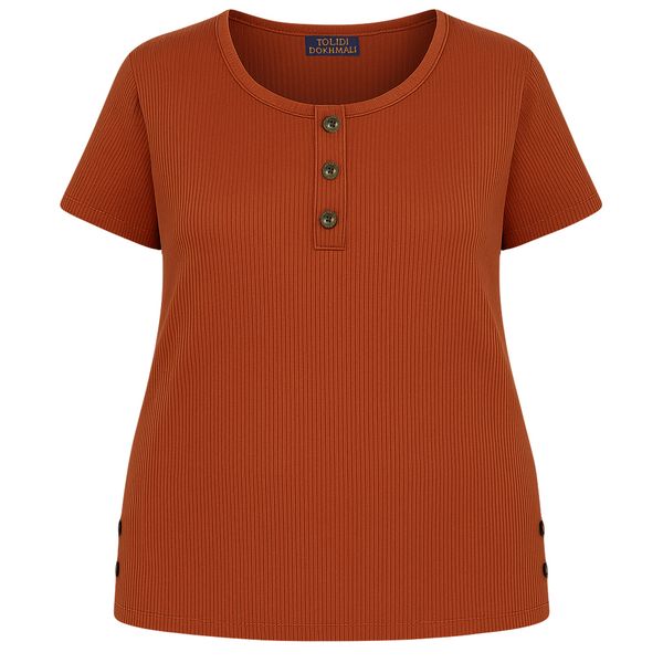 تی‌شرت آستین کوتاه راحتی زنانه مدل هلن کد 03