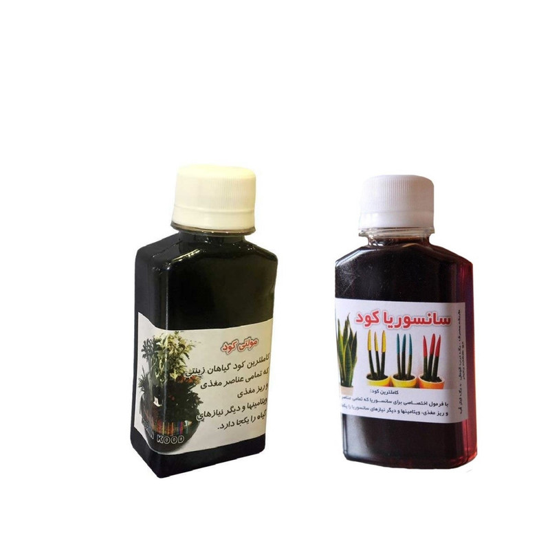 کود مایع سانسوریا و مولتی کود مدل 1001 حجم 120 میلی لیتر بسته 2 عددی