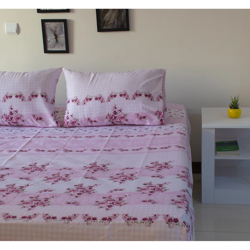 سرویس ملحفه بومرنگ مدل Flor-120 یکنفره 2 تکه