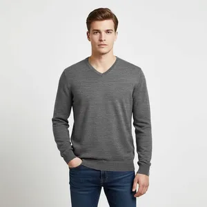 پلیور یقه هفت مردانه مدل ساده کد S13