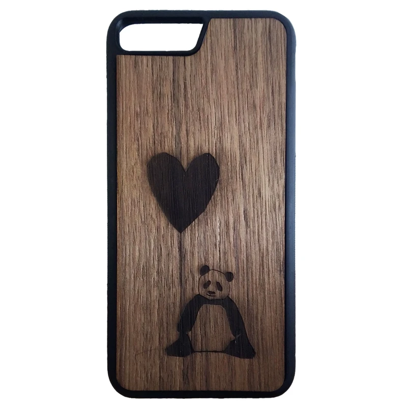 کاور طرح پاندا و قلب کد 6593 مناسب برای گوشی موبایل اپل iphone 7 plus/ 8 plus