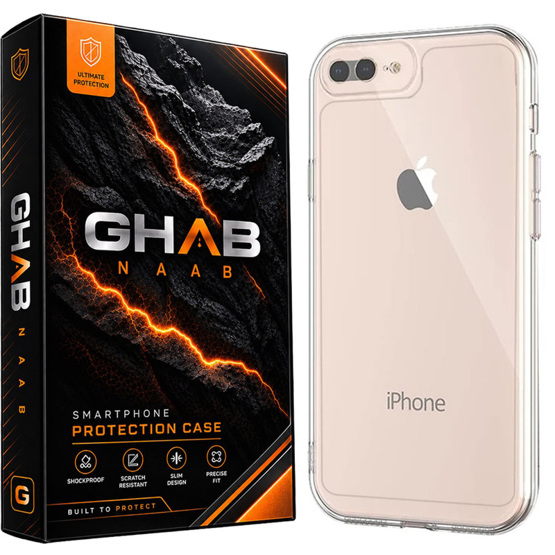 کاور قاب ناب مدل ژله ای مناسب برای گوشی موبایل اپل IPhone 8 Plus