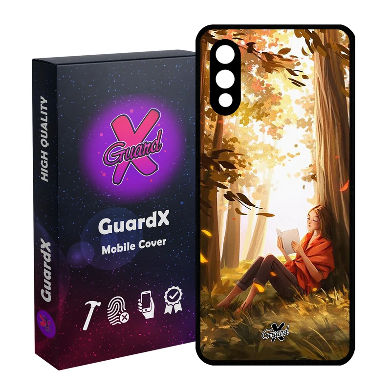 کاور گارد ایکس طرح دختر مدل Glass10276 مناسب برای گوشی موبایل سامسونگ Galaxy A02 / M02