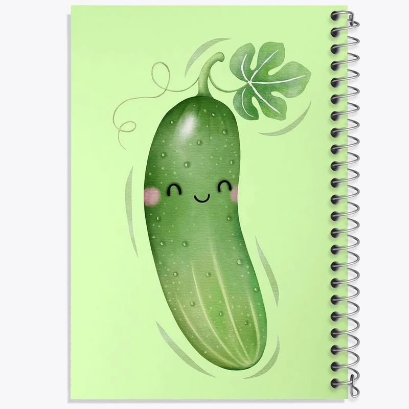 دفتر مشق 100 برگ خندالو طرح خیار کد 28428