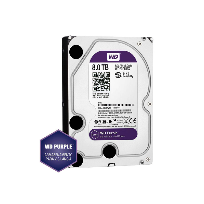 قیمت و خرید هارددیسک اینترنال وسترن دیجیتال مدل Purple WD82PURX-64GVLY0 ...