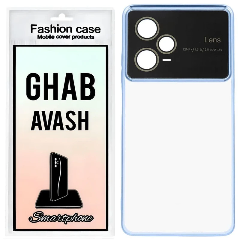 کاور قاب آوش طرح لنس مدل شفاف 03 مناسب برای گوشی موبایل شیائومی POCO X5