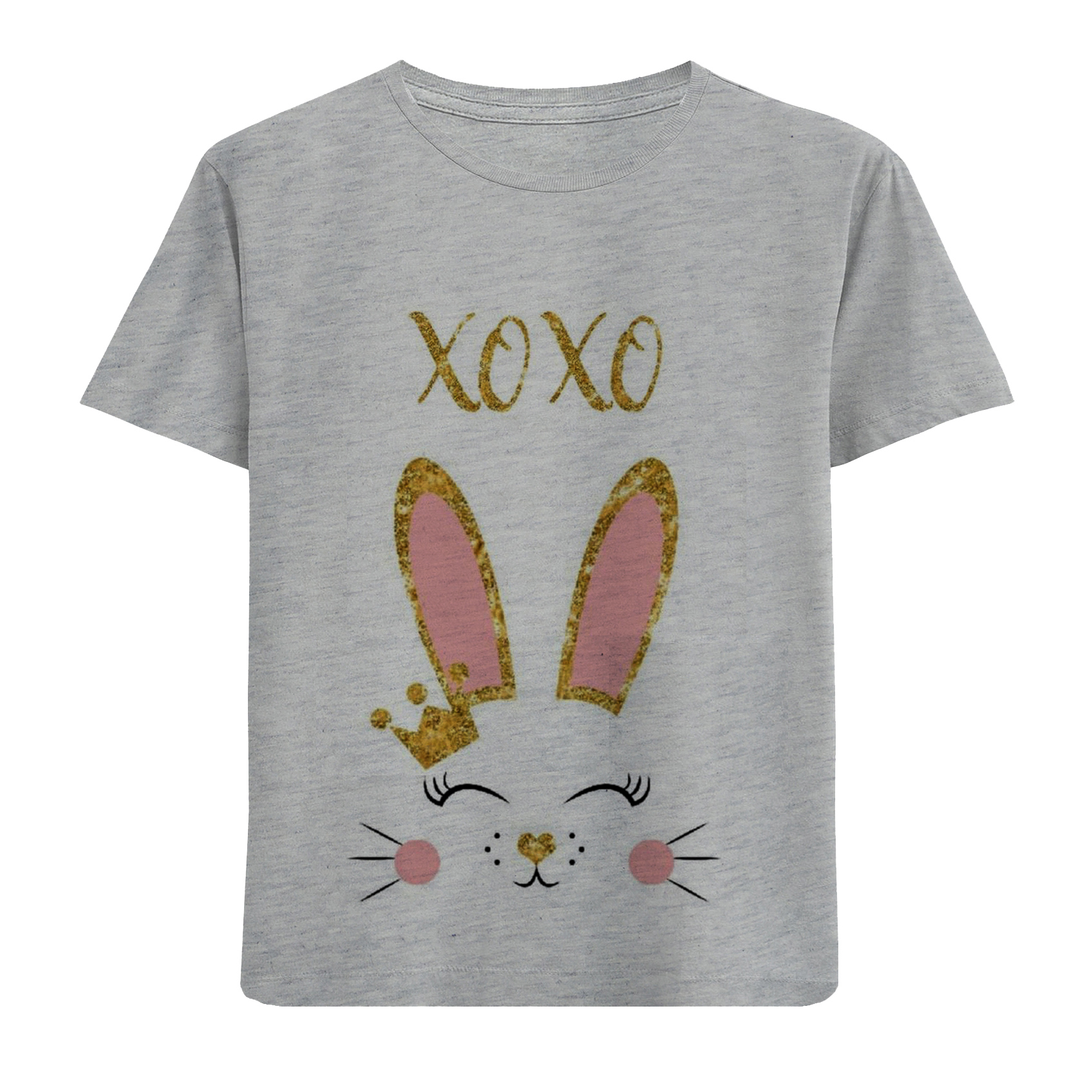 تی شرت آستین کوتاه دخترانه مدل خرگوش F226