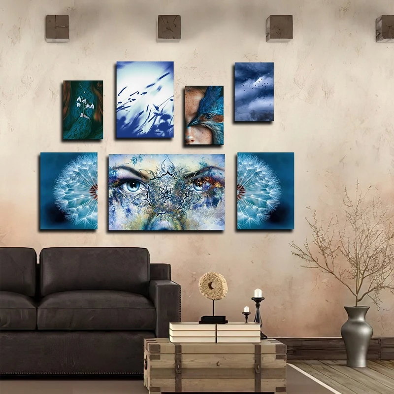 تابلو شاسی بکلیت طرح طبیعت و قاصدک مدل SH-2600 مجموعه 7 عددی