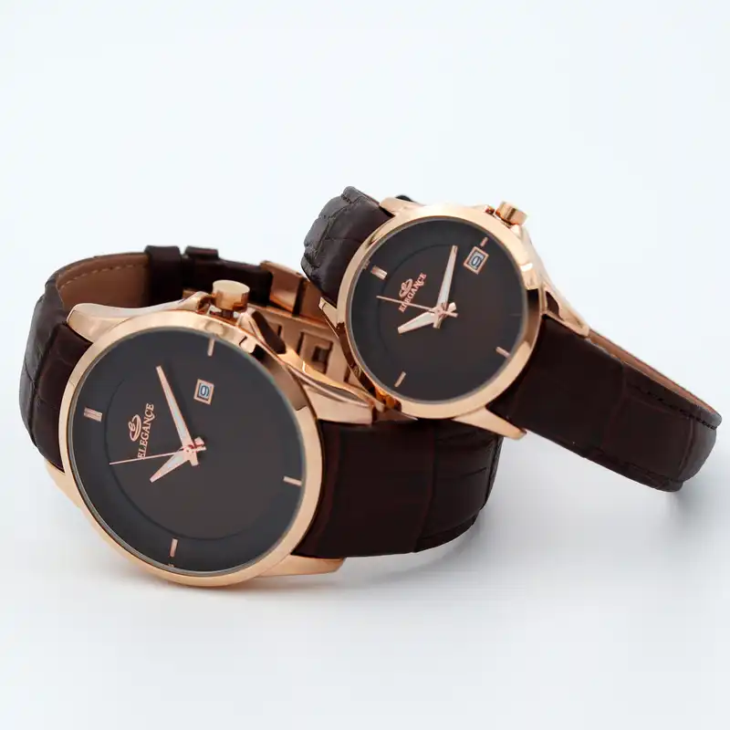 ست ساعت مچی عقربه ای زنانه و مردانه الگانس مدل WS-77