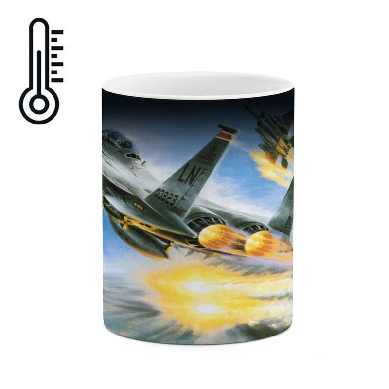 ماگ حرارتی کاکتی مدل هواپیمای جنگنده کد mgh10615