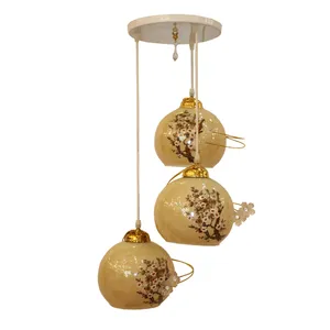 لوستر 3 شعله پلاس نور شو مدل نرگس کد A