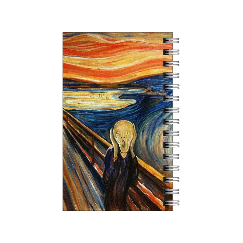 دفترچه یادداشت مدل to do list طرح تابلو جیغ ادوراد مونش کد 6982419