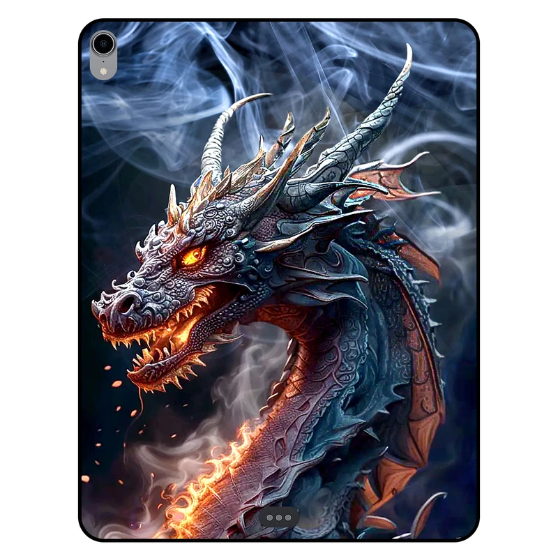 کاور مگافون طرح اژدها مدل 7453 مناسب برای تبلت اپل iPad Pro 12.9 2018
