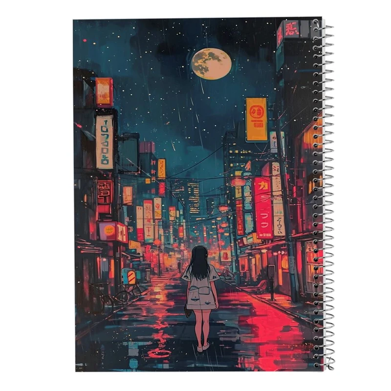 دفتر ژورنال نویسی 50 برگ مدوپد مدل نقطه ای طرح شهر کد DF17406