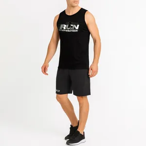 ست تاپ و شلوارک مردانه موها فیتنس مدل RUN SE