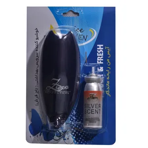 دستگاه خوشبو کننده هوا زوا مدل Touch & Fresh به همراه اسپری خوشبو کننده هوا زوا مدل Silver Scent حجم 15 میلی لیتر 