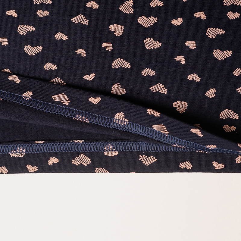 ست تی شرت و شلوار زنانه مدل آناهیتا رنگ سرمه ای