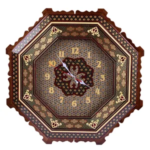 ساعت خاتم کاری طرح تذهیب مدل شش ضلعی کد 5555