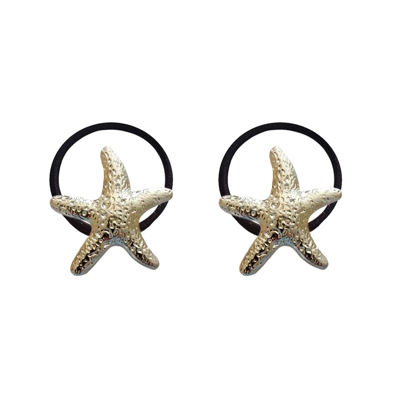 کش مو دخترانه مدل ستاره دریایی بسته دو عددی 