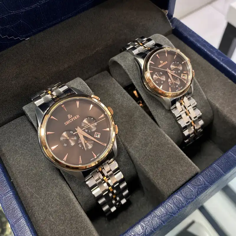 ست ساعت مچی عقربه ای زنانه و مردانه شوپیر مدل GL183A007