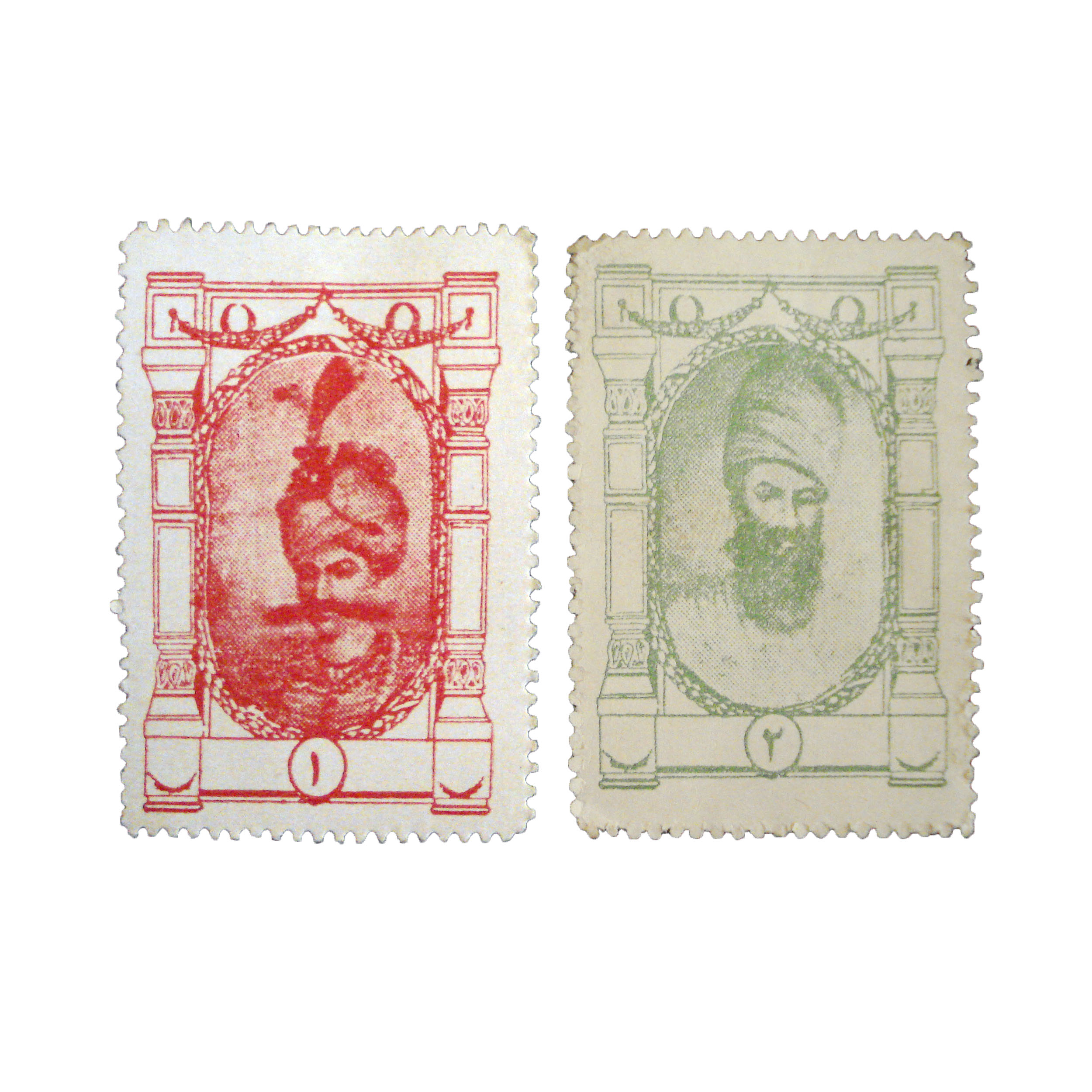 تمبر یادگاری مدل قاجار کد st-90 مجموعه 2 عددی