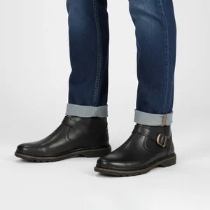 نیم بوت مردانه مدل شیکاگو رنگ مشکی