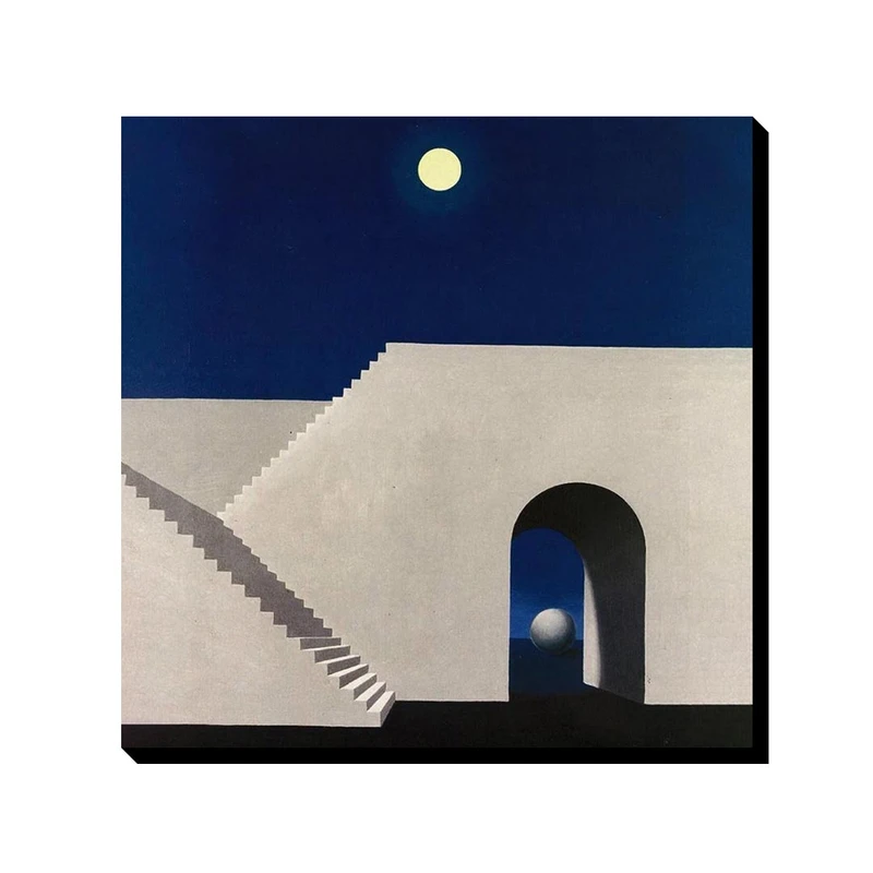 تابلو ترمه طراحان ایده طرح معماری مهتابی از ماگریت کد art0366