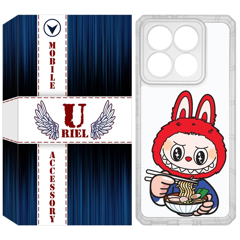 کاور یوریل مدل Clear کد 117 طرح لبوبو مناسب برای گوشی موبایل شیائومی 14T / 14T Pro